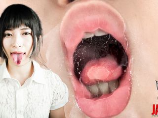 Japan Fetish Fusion: Aine Kagura&#039;s Sensual Tongue Play: an Intimate Virtual Kiss POV