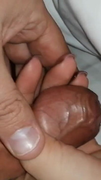 Cumming on My Stepsister's Little Hand!