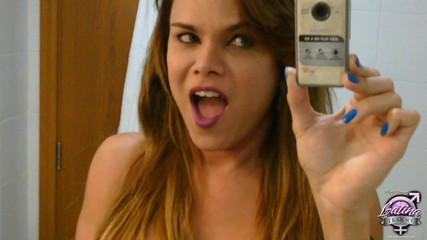 Nikki Montero lesbian life: Trans-pornostar Hilda Brazil selfie-video auf dem spiegel in meinem hotelzimmer