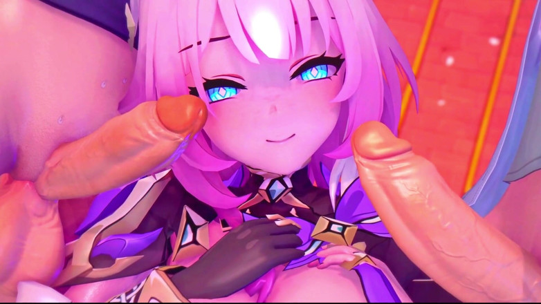 NSFWOtaku: Honkai Star Rail - Horny Cyrene’s Wild Sex Party Fuckfest - 3D Hentai...