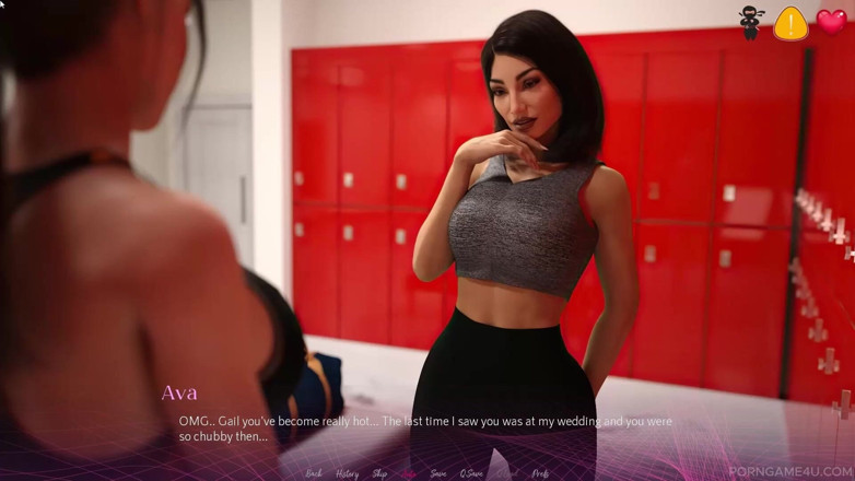 Porn game 4 u: Nadržená MILF Svádí Vdanou Kamarádku V Šatně Posilovny - the Office - Část 4 - Damaged...