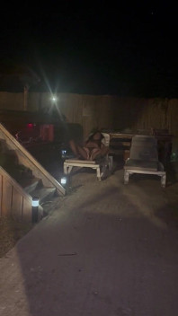 Midnight Poolside Tease