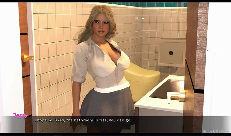 Erotic Krisso: Lewdstory blonde menghisap batang di bilik air.