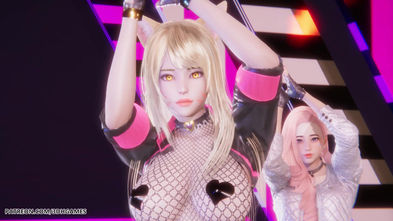 3D-Hentai Games: [mmd] Blackpink - Whistle Ahri Akali Seraphine Sexy Striptease Dance League...