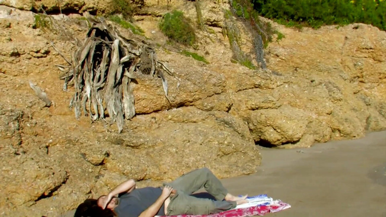 Anal Invasion: He brings a cute brunette to the beach for a...
