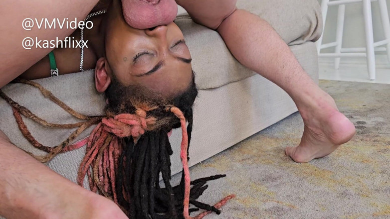 VinceMayVideo: Rough Face Fucking with My Hot Ebony Friend