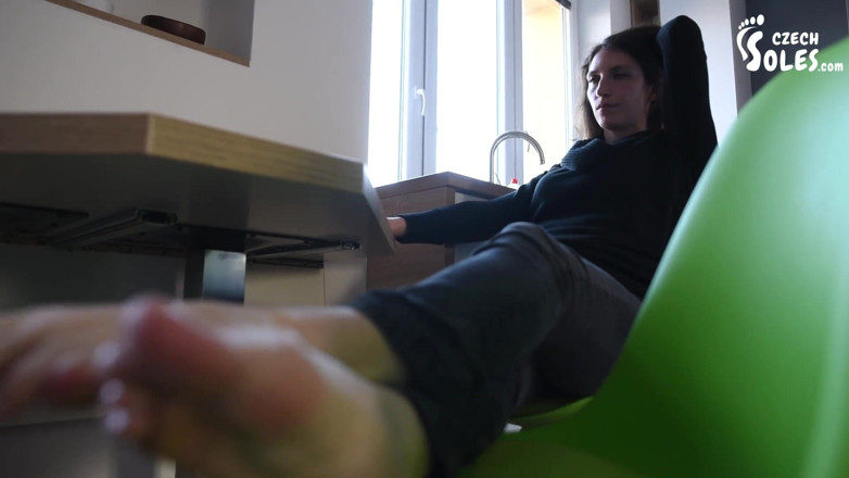 Czech Soles - foot fetish content: Big, Tired and Smelly Feet - POV