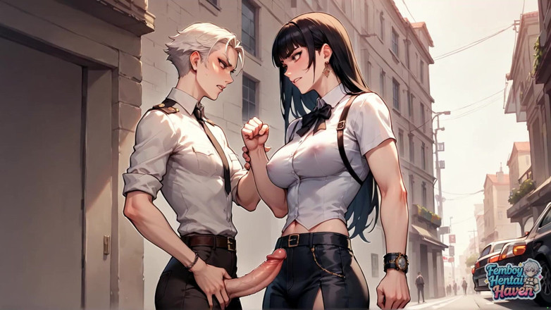 Femboy Hentai Haven: Stropi de spermă de pe strada Femboy este cel mai...