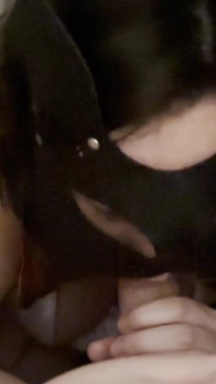 Stepsister Sneaks Under Covers and Sucks Dick to Get a Mouth Full of Cum