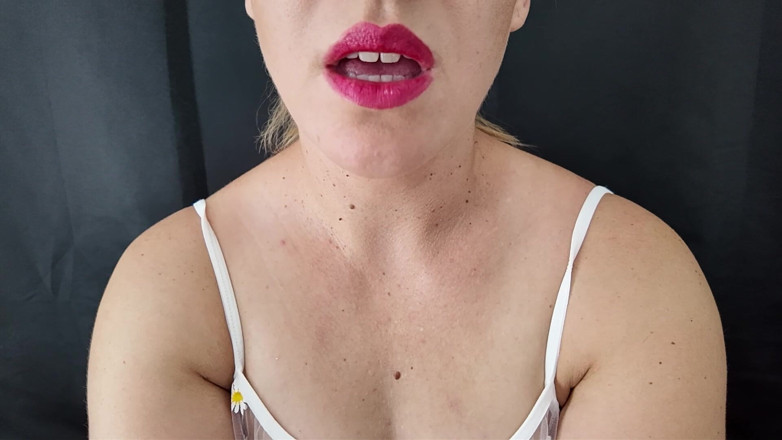 Stacey Reid: Red Lips Blowjob JOI spust odliczanie od 60