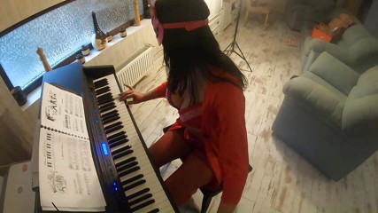 MilfyCalla: Hot Stepmom Feeding Her Ass and Pussy with Piano Teacher
