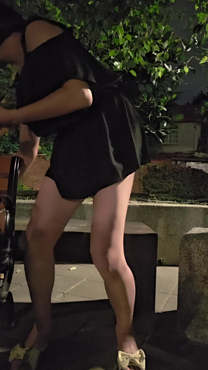 Taiwancdgirl: 可爱的伪娘婷萱户外骑乘两只假阳具