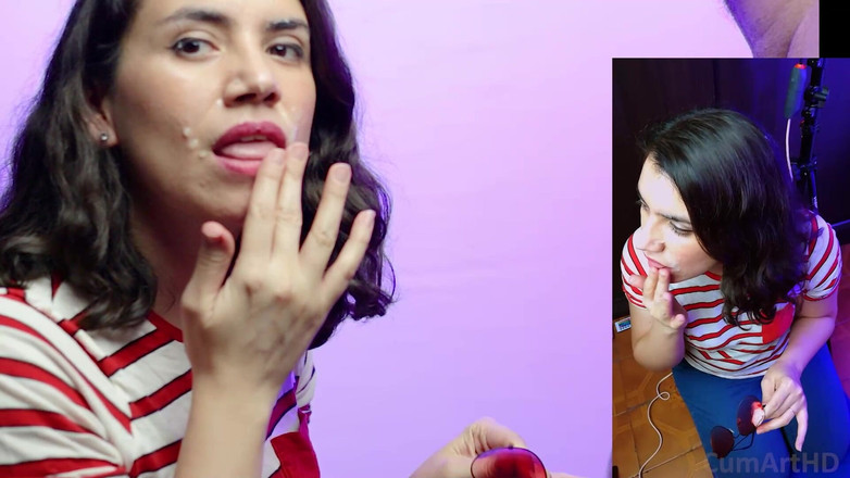 TheArtOfCum: Leche con gafas de sol rojas