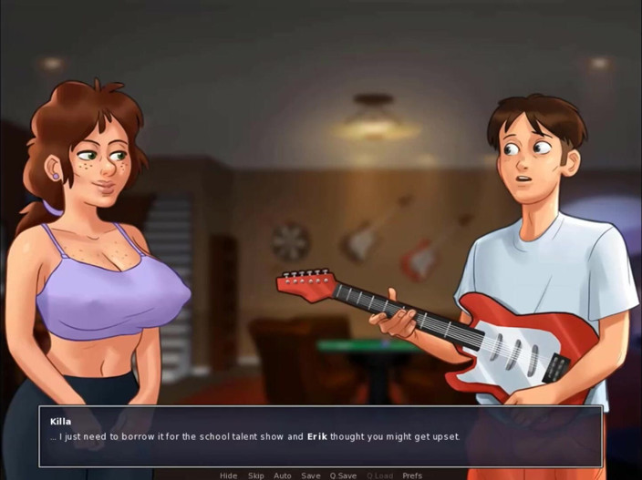 Cartoon Play: Summertime saga part 207 - rockstar