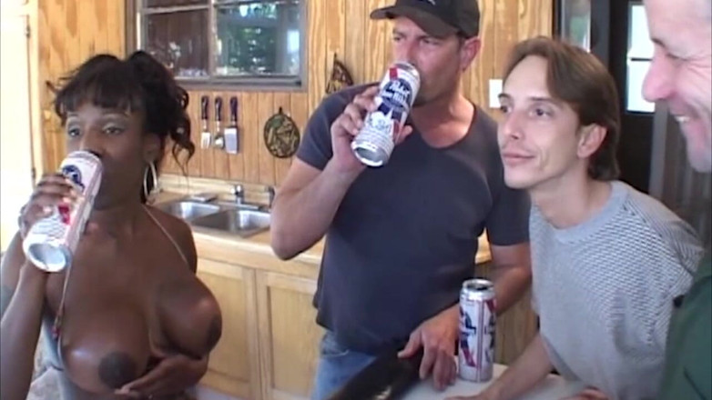 THAGSON ONLY: Insatiable Black MILF White-washed in Gangbang