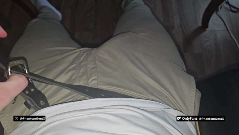 PhantomGentX: German Dirtytalk! Boss in Homeoffice Gets Horny &amp; Strokes His Massive...