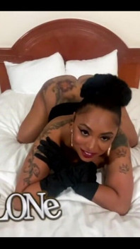 POV Gagging Blow Job with Sexy Ebony Freak