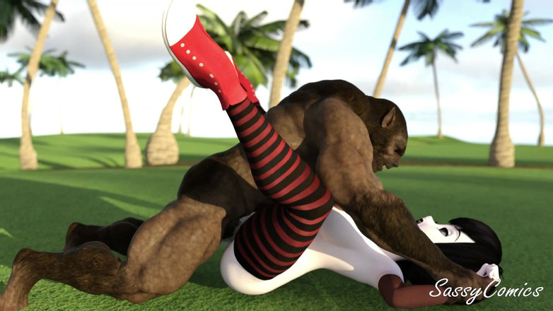 Sassy comics: Mavis Dracula wird von Monster auf einem golfkurs hart gefickt