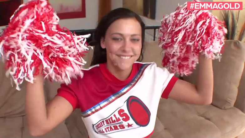 Emma Gold: Skinny cheerleeader girl fucks so good