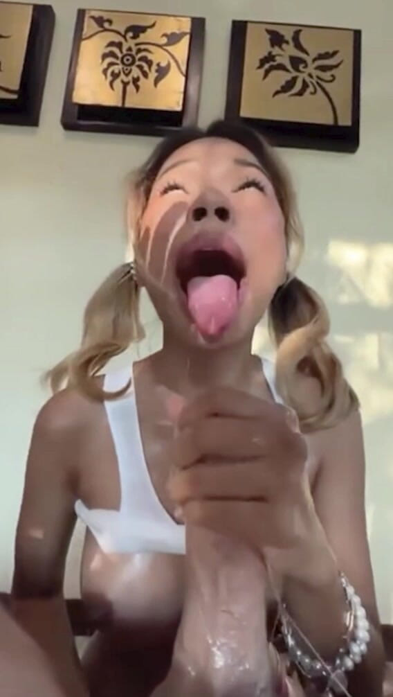 Petite creampie Asian Cumdump sluts: Petite 18yo Asian Pigtails Gets Glazed