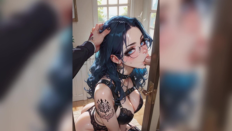 Honey Ross: Blowjob zakar besar dikongkek pantat