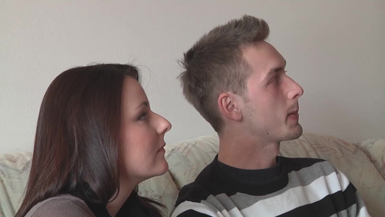 German amateur - 100% German hardcore videos: Horny couple plays on the bed