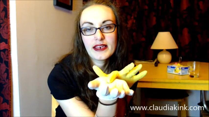 Claudia Kink: Teasing with my soft gloved hands