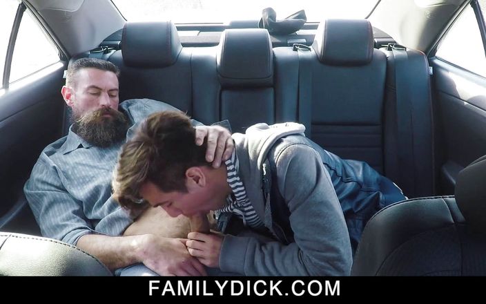 Say Uncle: Stepdad calming stepson by sucking and fucking him