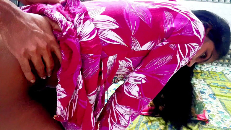 LateralChain349: Hot Indian Girl in Traditional Dress Sucks &amp; Gets Fucked From...