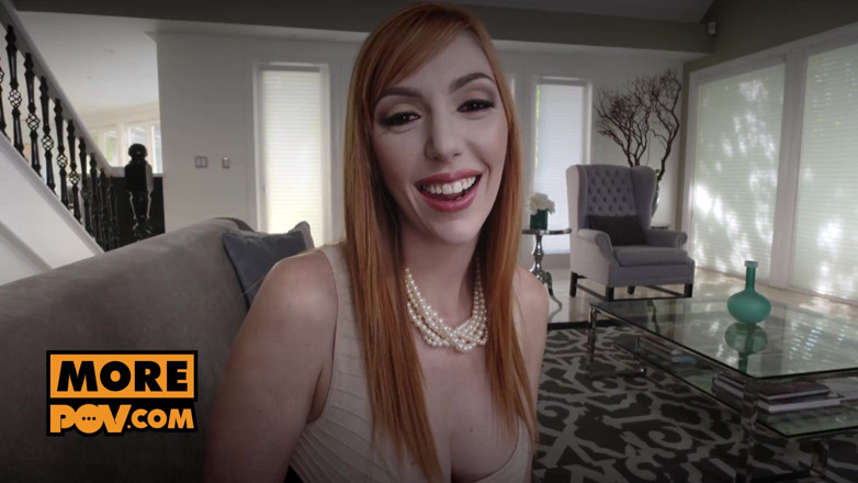 MorePOV: POV - Interview turns hard fuck session with redhead Lauren Phillips