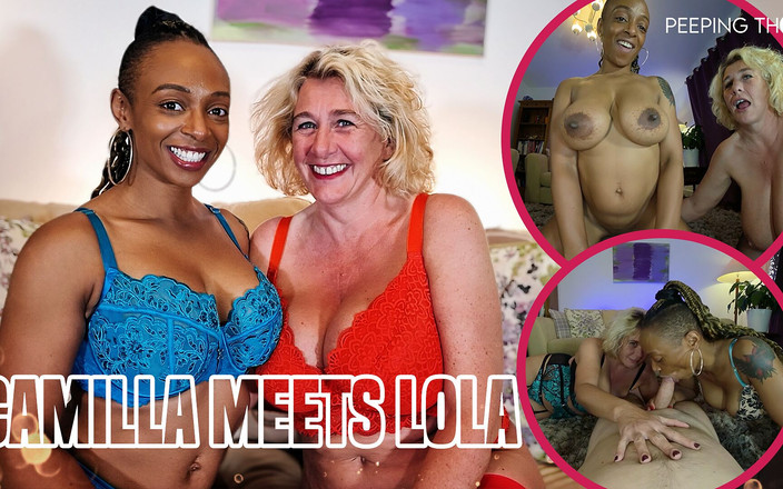 PeepingThom: Seks threesome antar ras - camilla creampie &amp; lola marie