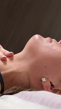 Heavy Cough Mucus Stuck - Throat Gag & Breast Shake POV