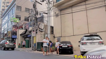 Trike Patrol - Tuk Tuk Patrol: Thick inked up Asian gets cum explosion