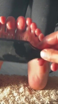 Tickled with a Hairbrush