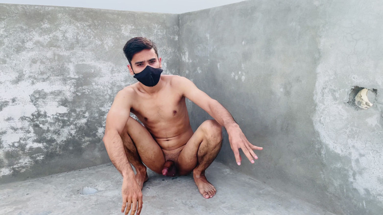 Cooprative Date 36: Pakistani Acoperiș Porno excitat Frumos Băiat Mustarbation în loc public
