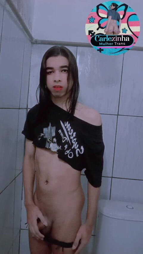 Srta. Carla: She Carlazinha Naked Female Trans Woman Carles in Her Panties
