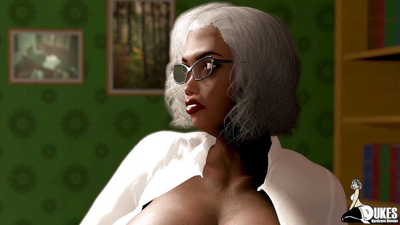 Dukes Hardcore Honeys: Mrs. Jiggles骑乘牧师的大鸡巴