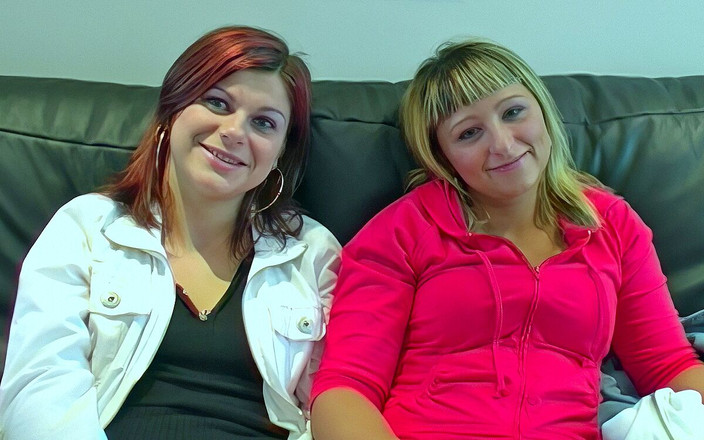 Real Sex Pass: Blonde und rothaarige schwanzlutscher werden mit sperma getränkt