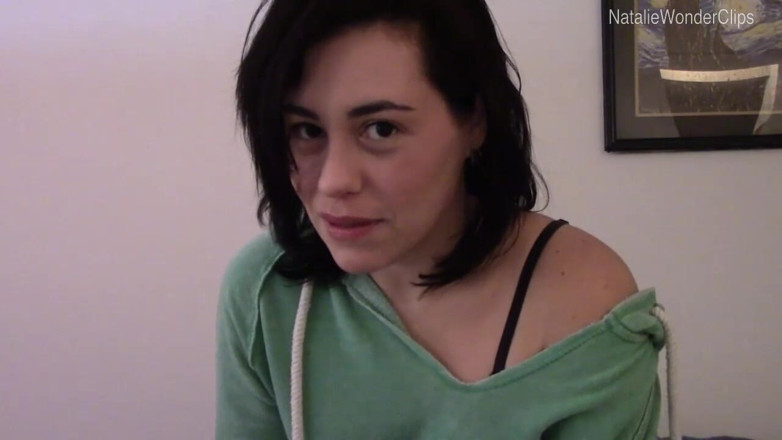 Natalie Wonder: Stepsister practices her cock sucking skills on stepbrother's dick