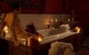 Pervy Studio: Vanitate la baie - baie romantică la lumina lumânărilor