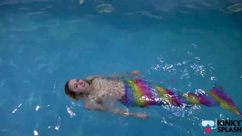 UKCuteGirl Lucy Lauren: Captive Mermaid Teases You in the Pool