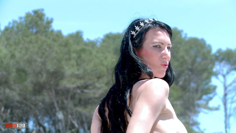 MMM100: Amadea Emily: Horny Brunette with Big Tits Amadea Emily Getting...
