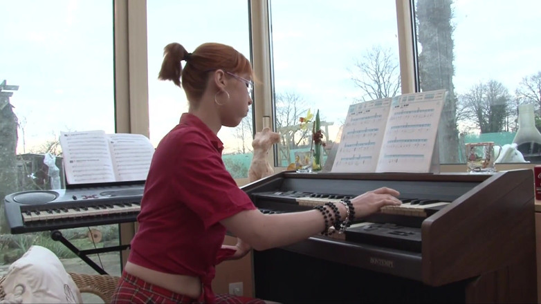 CBD Media: Nerdy teen with perfect pussy gets fucked by her piano...