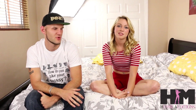 Hussie Auditions: Cali Sparks' aka Zoey Taylor First B/g Scene with Brian...