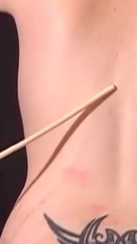Tattooed Mature MILF Endures Strict Caning Discipline
