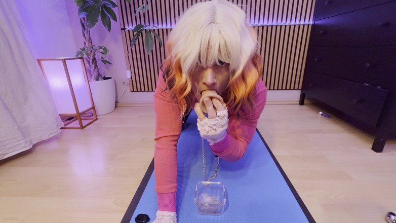 Elvi Lynx: Sissy Elvi Lynx Takes Turns Fucking Her Asshole and Her...