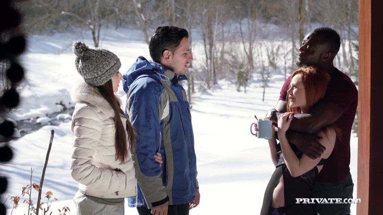 Private.com: Clea Gaultier enjoys his first anal session in the snowy...