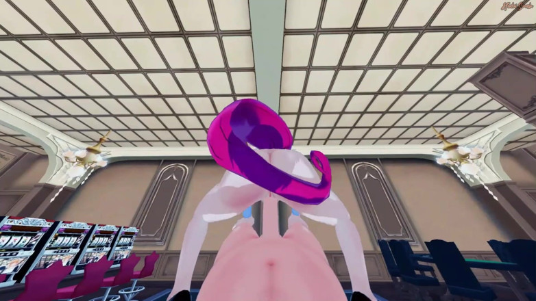 Hentai Smash: Jessie của Team Rocket bị bạn đụ trong một sòng bạc,...