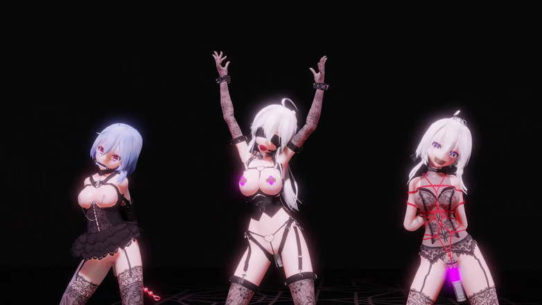 MikuMotion: [mmd] voce debole genio allenamento tre persone contenzione saltare uovo...
