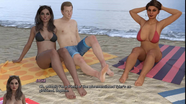 Dirty GamesXxX: Ashley, chaudasse mariée, couple échangiste sur la plage, épisode 17